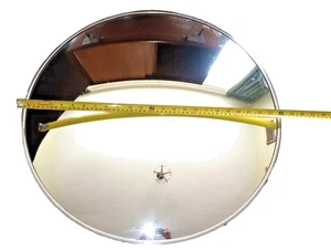 Large Mid Century Vintage Convex Round Wall Mirror Industrial - Picture 1 of 10