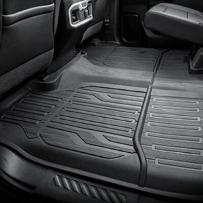 FACTORY OEM NEW SURPLUS 2019 GMC SIERRA REAR CREW CAB ALL WEATHER FLOOR LINERS - Image 1 of 2
