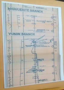 1945 PRR Pennsylvania Cartel de Vías Ferrocarril Unidad Agradable Vals Marguerite Yukón - Imagen 1 de 2