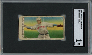 1909 DOCKMAN & SONS GUM JOHNNY SEIGLE #E92 SGC 1 GOOD CENTERING AND COLOR REDS