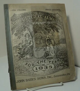 Agricultural Almanac for the Year 1935 - Lancaster PA - ex-library - Picture 1 of 2