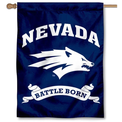 Nevada Wolfpack Two Sided Battle Born House Flag Cover