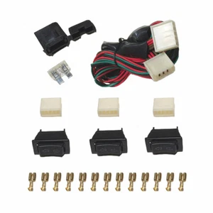 Megatronix WKS032 Illuminated Power Window Rocker Switch Kit 3 Switches Roll Up - Picture 1 of 1