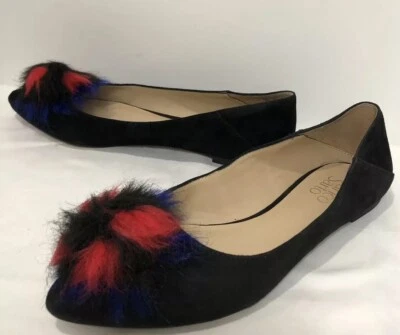 Pisos de gamuza negros Franco Sarto 7,5 Foto 1 de 4