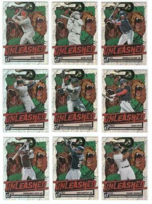 Набор вставок 2021 Donruss Baseball UNLEASHED VECTOR Prizm Judge Soto Griffey Tatis - Изображение 1 из 3