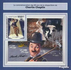 Yibuti bloque 977 (completa. edición.) nuevo con goma original 2017 charlie chap - Imagen 1 de 1