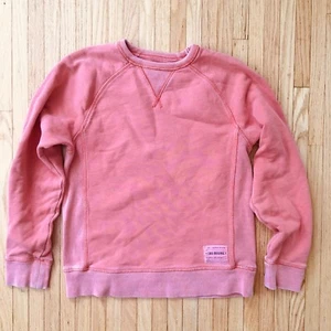 GAPKIDS Boys “LIVED IN”  Pullover Crewneck Sweatshirt  Sz. XL $34.99 Salmon - Picture 1 of 6