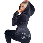 Women Sweatsuit Velvet Tracksuit Y2K Streetwear Jogging Workout Outfit Sets
