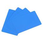 Blank PVC Cards ID Badge Printer, Graphics Quality Blue Plastic 50Pcs