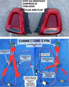 STOP PIU CABLAGGIO FIAT 500 ANCHE ABARTH GIA MODIFICATI SU RICHIESTA - Imagen 1 de 6
