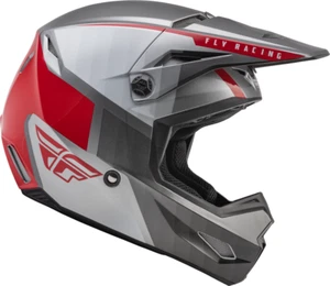 Fly Racing - Kinetic Drift Helmet - Charcoal/Grey/Red - Size Medium - 73-8643M - Picture 1 of 3
