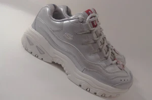 Zapatillas deportivas Skechers Glacier Views plateadas para mujer talla 9/metálicas semi-brillantes - Imagen 1 de 10