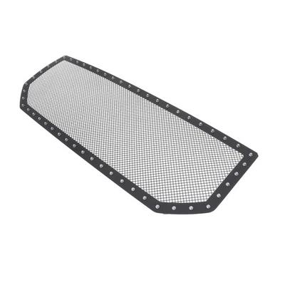 Fits 2016-2018 GMC Sierra 1500 Stainless Steel Rivet Studs Black Mesh Grille - Image 1 of 3