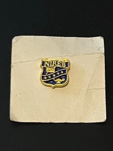 NIREB Anstecknadel National Institute of Real Estate Brokers blau gold Farben Bin7 - Bild 1 von 3