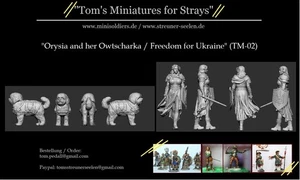 Orysia and her Owtscherka-Puppy (Hundewelpe + Figur) - Figuren 1/72 - Bild 1 von 1
