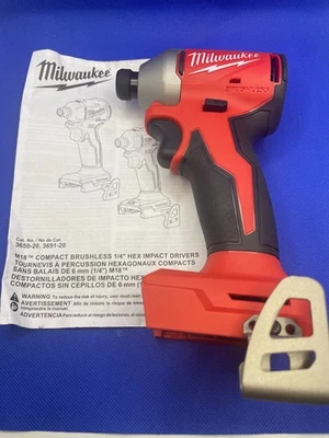 Milwaukee 3650-20 M18 Brushless 1/4" Hex Impact Driver***Tool Only*** - Image 1 of 4
