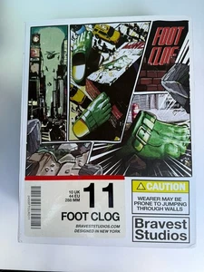 2024 Bravest Studios Hulk grüne Fuß Clogs *NUR KARTON* *OHNE SCHUHE* - Bild 1 von 5