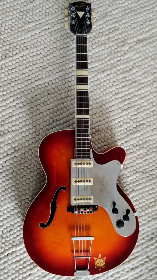 Arnold Hoyer Archtop Top Zustand mit Framus 3 Pickups Schlagbrett Rarität  - Bild 1 von 4