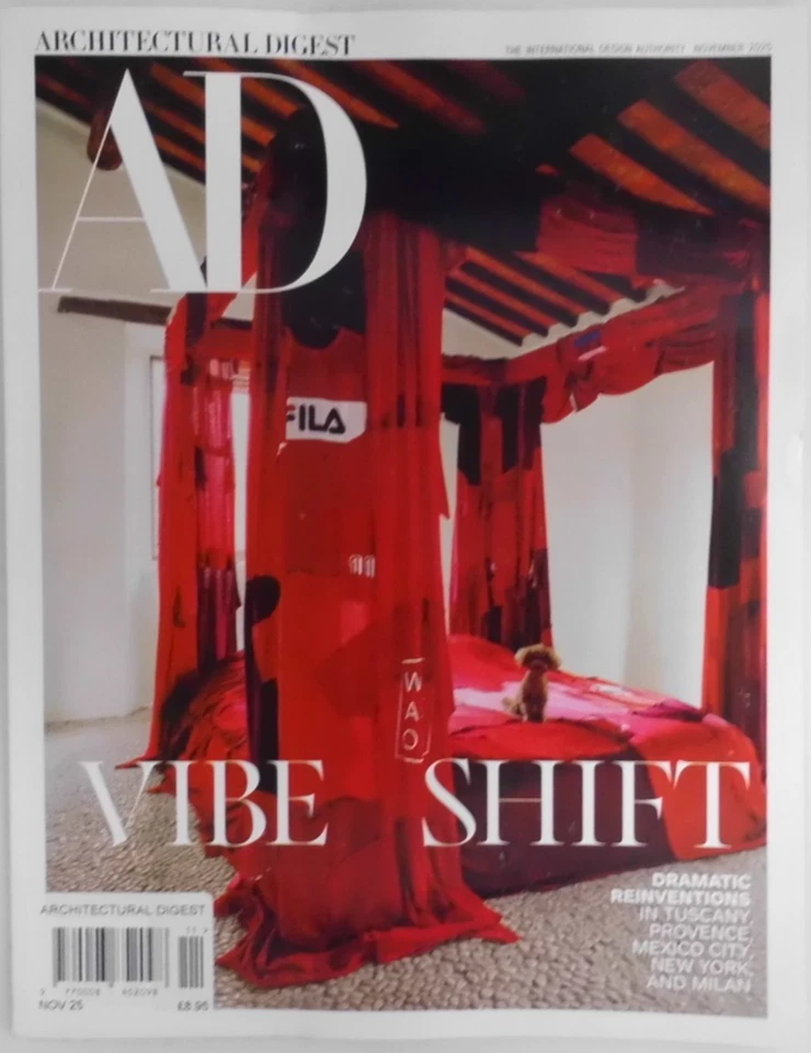 Architectural Digest magazine Nov 2025 Vibe Shift: Dramatic reinventions - Image 1 of 1