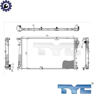 RADIATOR ENGINE COOLING 725-0045 FOR RENAULT TRAFIC/II/Van/Platform/Chassis 2.5L - Picture 1 of 6