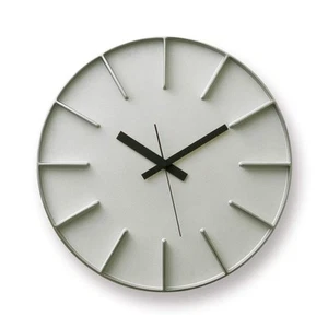 Lemnos wall clock analog aluminum edge clock edge clock AZ-0115 AL Lemnos - Picture 1 of 4
