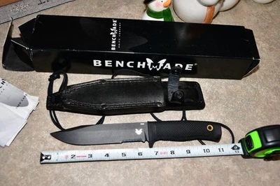 Нож Benchmade 158 SBK CSK II D2 с фиксированным лезвием новый в коробке из старых запасов - Изображение 1 из 4