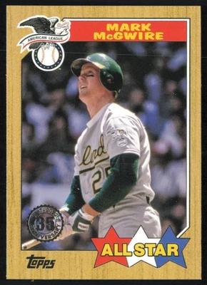 Mark McGwire 2022 Topps 1987 Topps Baseball 35th Ann All-Stars #87AS-8 Athletics - Image 1 of 2