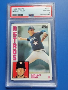 Nolan Ryan 1984 Topps Baseball Card #470 PSA 8 NM-MT - Picture 1 of 12