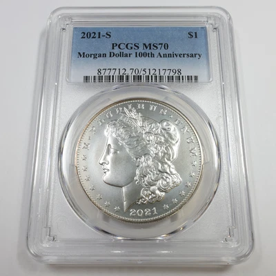 2021 S San Fransico PCGS MS70 - Silver Morgan Dollar $1 US Coin #57100A - Image 1 of 3