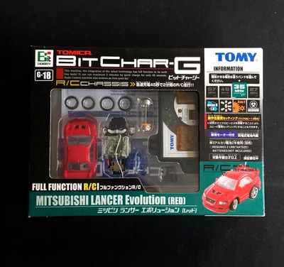 TOMY TOMICA BIT CHAR-G FUNCIÓN COMPLETA R/C MITSUBISHI LANCER (ROJO) COCHE - COMO NUEVO Foto 1 de 3