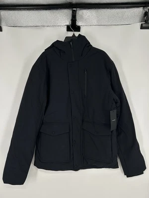 Ten Thousand Insulated Tech Jacket Soft Shell Hooded Full Zip Up Black Medium - Image 1 of 4