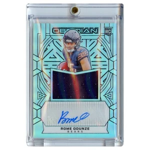2024 Panini Obsidian Rome Odunze Silver Prizm Rookie Jumbo Jersey Auto #60/75 - Bild 1 von 3