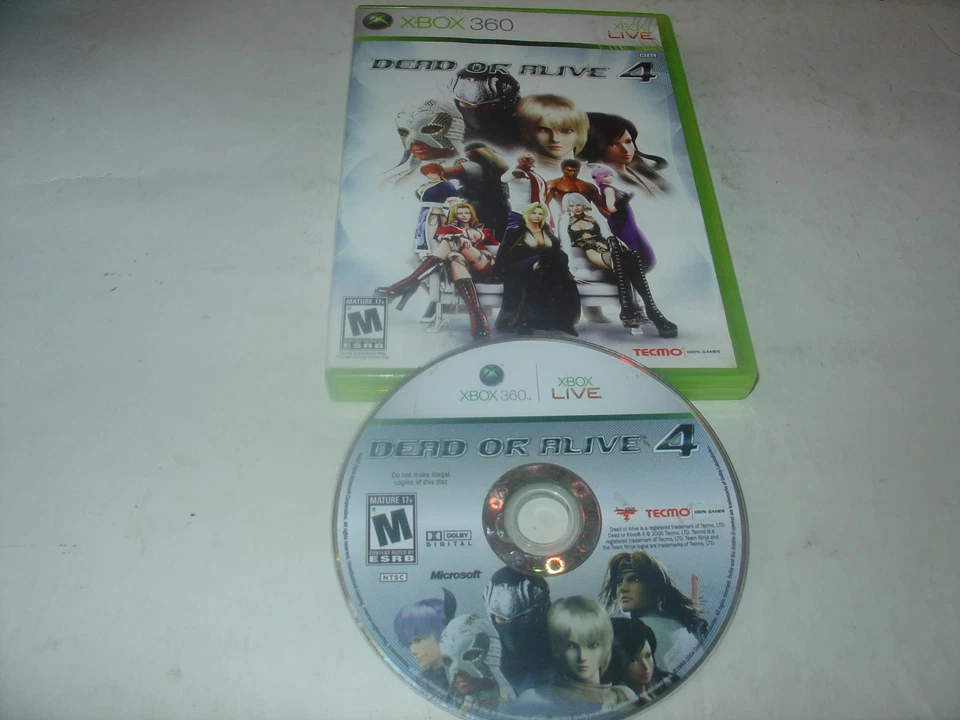 Dead or Alive 4 (Microsoft Xbox 360, 2005) Tested Working Fast Ship - Image 1 of 1