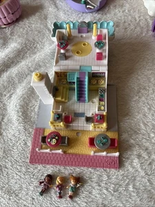 3 figuras vintage Polly Pocket Pizzeria 1993 pizzería Bluebird - Imagen 1 de 8