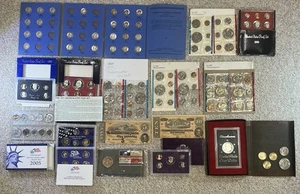 Found Old Coin Collection, Old Silver Coins + US Mint Proof Sets - Picture 1 of 8