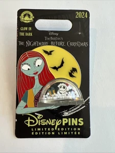 Disney Pin Nightmare Before Christmas Sally and Jack Snow Globe B - Picture 1 of 1