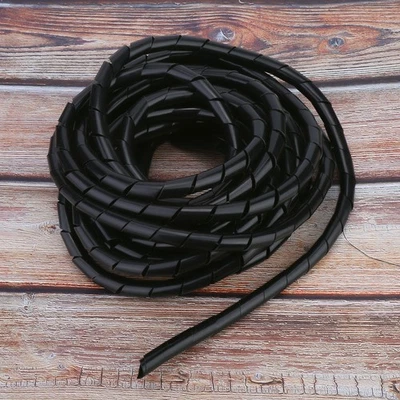 Black 12mm 2 Package Wire Protector Spiral PP Wire Cable Protection Accessory - Image 1 of 4