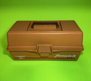 Vintage Fenwick 1050 Burnt Orange Fishing Tackle Box - Picture 1 of 11
