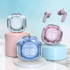 Wireless Headphones LED Power Digital Display Stereo Sound Earphones for Sports - Picture 1 of 22