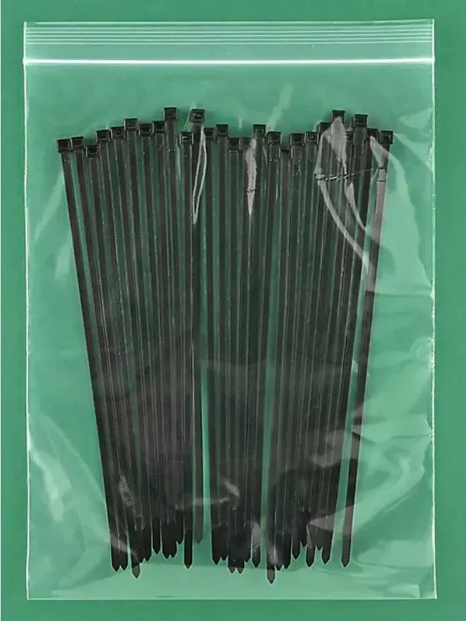 100 Pcs Clear Poly Bags 6x9 ULINE S-1299 2-Mil Recloseable Zipper Top Plastic HR - Image 1 of 1