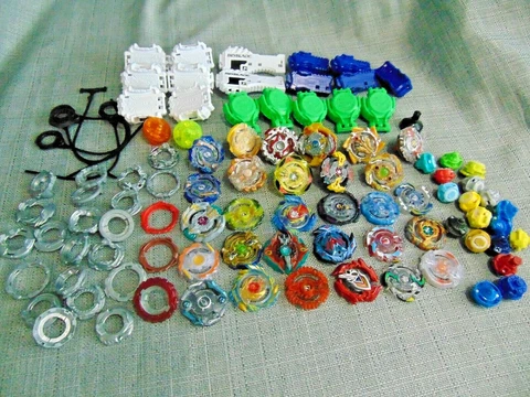 Beyblade parts lot metal Launchers mixed spinner sling shot Cover