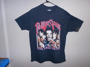 Vintage Rolling Stones Steel Wheels The North American Tour 1989 Tshirt Size XL - Picture 1 of 5