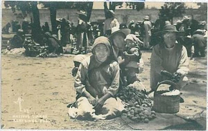 24418 - MEXICO - VINTAGE POSTCARD - MEXICO City : REAL PHOTO - ETHNIC - Picture 1 of 1