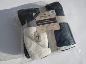 New! Woolrich Luxury Softspun Blackwatch Plaid Throw 50x70 Down Alternative - Picture 1 of 3