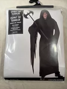 Bata negra Spirit of Terror para adultos se adapta a la talla 44. Disfraz de Halloween. - Imagen 1 de 6