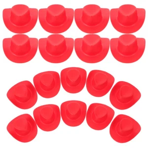 20pcs Mini Cowgirl Hat Miniature Hat Doll House Accessories Miniaturized Scenes - Picture 1 of 12