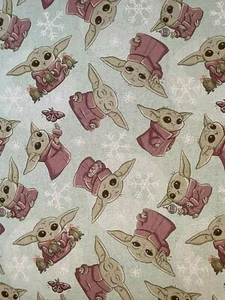 Mandalorian The Child Grogu Baby Yoda Gift Wrapping Paper 2 Yrd FOLDED Decoupage - Picture 1 of 1