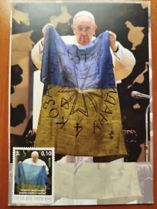 Maximumcard Vaticano Solidaridad con Ucrania Apoyo a Ucrania Europa 2023 - Imagen 1 de 2