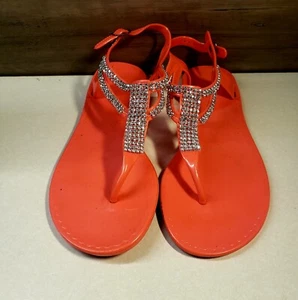 SANDALI DA SPIAGGIA DONNA RETRÒ FLAT JELLY SCARPE INFRADITO ESTIVE MISURA 6,5 EU 37 - Foto 1 di 9