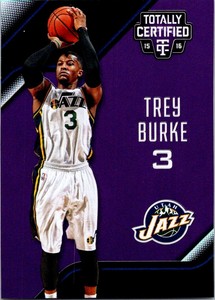 2015-16 Panini Totally Certified Mirror Purple Trey Burke 03/50 Utah Jazz #46
